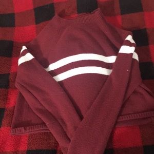Red and white striped shirt